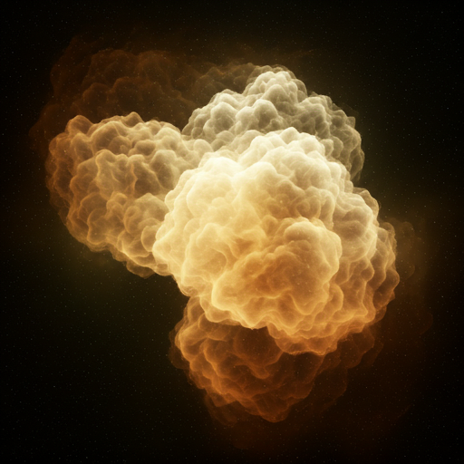 Ethereal cloud background